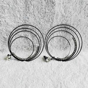 3/$40 Beautiful 4 Hoop Dangle Earings High Quality Costume Jewelry!!